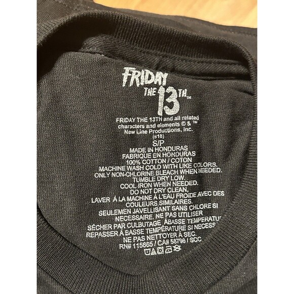 NWOT Friday the 13th Part 3 3D Jason Voorhees Horror Movie Tee Shirt Size S - Picture 3 of 3